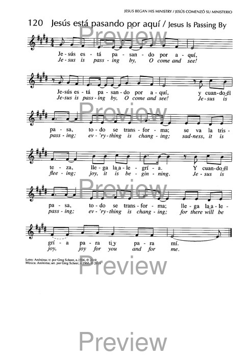 Santo, Santo, Santo: cantos para el pueblo de Dios = Holy, Holy, Holy: songs for the people of God page 189