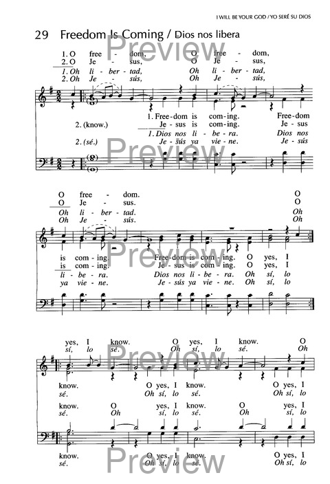 Santo, Santo, Santo: cantos para el pueblo de Dios = Holy, Holy, Holy: songs for the people of God page 45