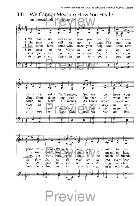 Santo, Santo, Santo: cantos para el pueblo de Dios = Holy, Holy, Holy: songs for the people of God page 536