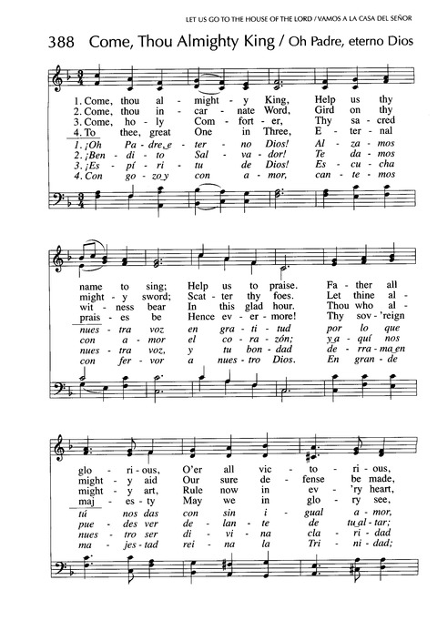Santo, Santo, Santo: cantos para el pueblo de Dios = Holy, Holy, Holy: songs for the people of God page 610
