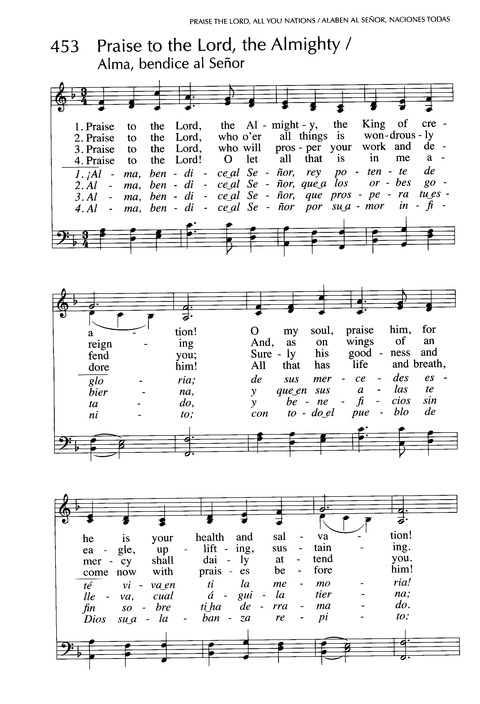Santo, Santo, Santo: cantos para el pueblo de Dios = Holy, Holy, Holy: songs for the people of God page 713