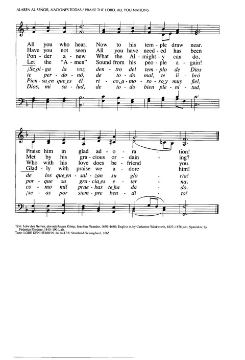 Santo, Santo, Santo: cantos para el pueblo de Dios = Holy, Holy, Holy: songs for the people of God page 714
