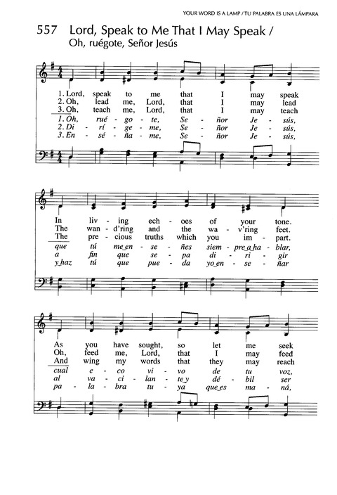 Santo, Santo, Santo: cantos para el pueblo de Dios = Holy, Holy, Holy: songs for the people of God page 860