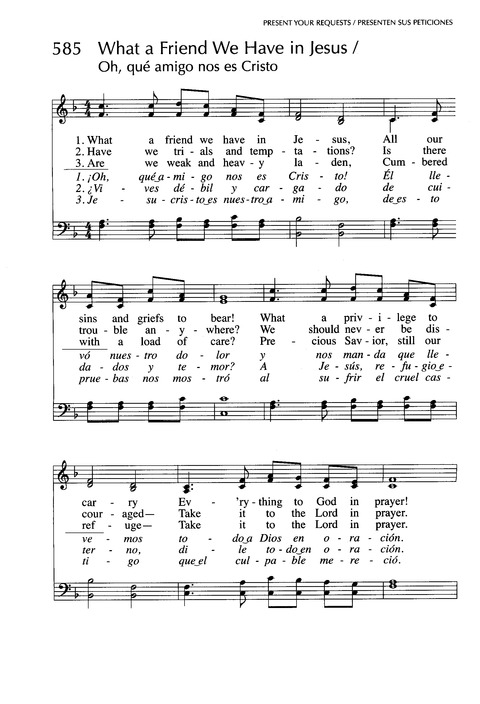 Santo, Santo, Santo: cantos para el pueblo de Dios = Holy, Holy, Holy: songs for the people of God page 895