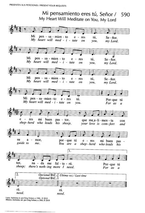 Santo, Santo, Santo: cantos para el pueblo de Dios = Holy, Holy, Holy: songs for the people of God page 902