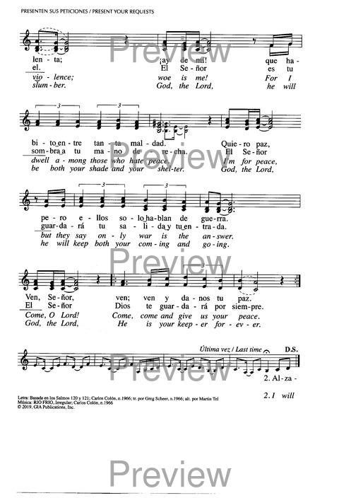 Santo, Santo, Santo: cantos para el pueblo de Dios = Holy, Holy, Holy: songs for the people of God page 904