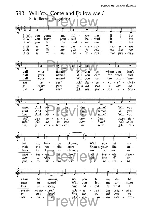 Santo, Santo, Santo: cantos para el pueblo de Dios = Holy, Holy, Holy: songs for the people of God page 911