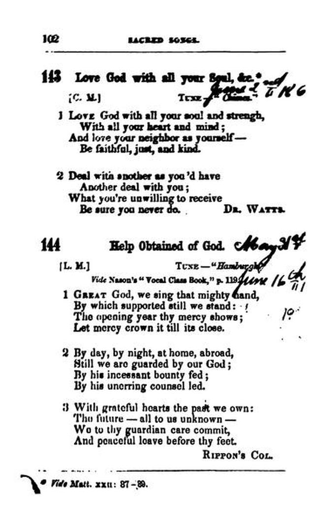 A Selection of Sacred Songs. 2nd ed. page 96
