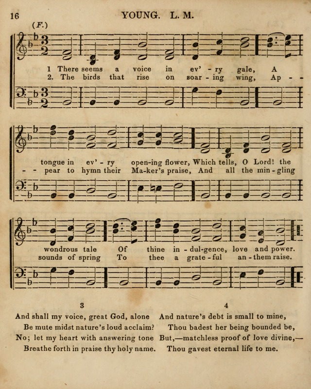 The Sunday School Singing Book: being a collection of hymns with appropriate music, designed as a guide and assistant to the devotional exercises of Sabbath schools and families...(3rd ed.) page 16