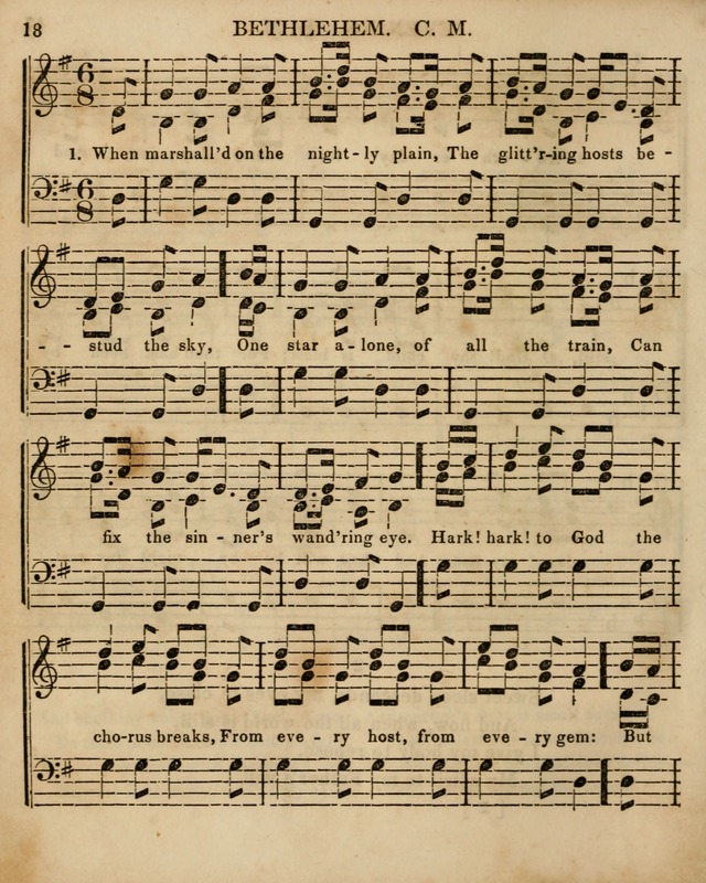 The Sunday School Singing Book: being a collection of hymns with appropriate music, designed as a guide and assistant to the devotional exercises of Sabbath schools and families...(3rd ed.) page 18