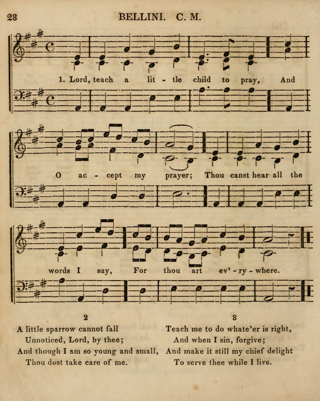 The Sunday School Singing Book: being a collection of hymns with appropriate music, designed as a guide and assistant to the devotional exercises of Sabbath schools and families...(3rd ed.) page 28