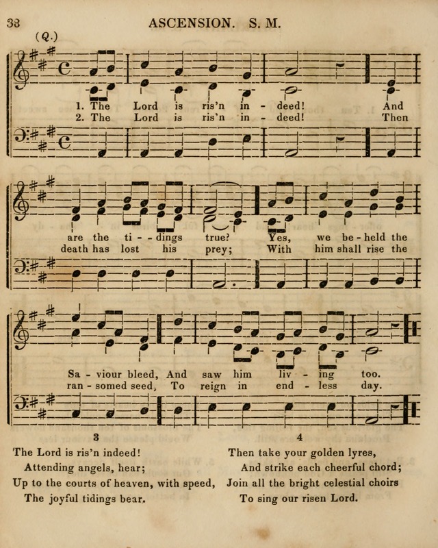 The Sunday School Singing Book: being a collection of hymns with appropriate music, designed as a guide and assistant to the devotional exercises of Sabbath schools and families...(3rd ed.) page 38