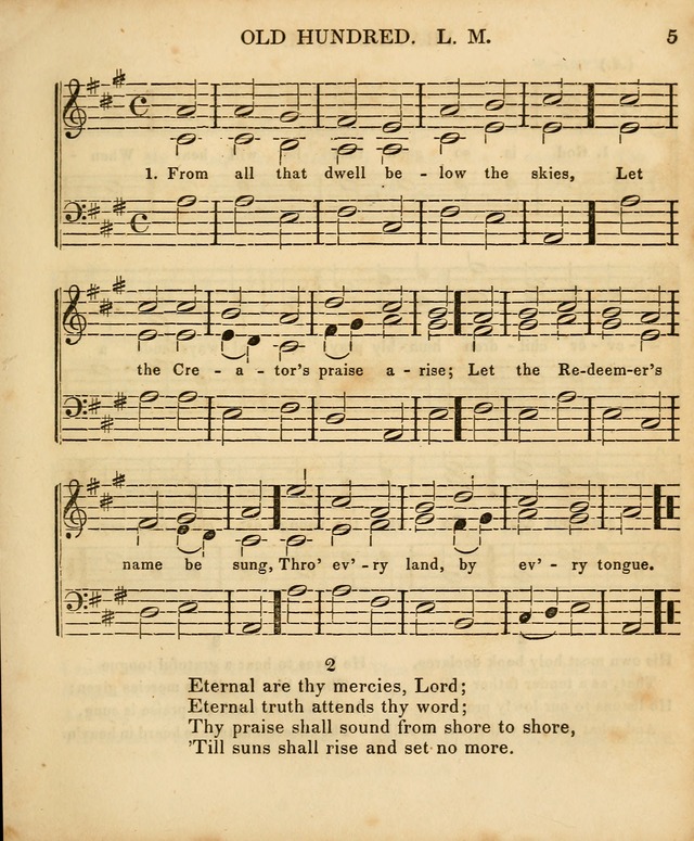 The Sunday School Singing Book: being a collection of hymns with appropriate music, designed as a guide and assistant to the devotional exercises of Sabbath schools and families...(3rd ed.) page 5
