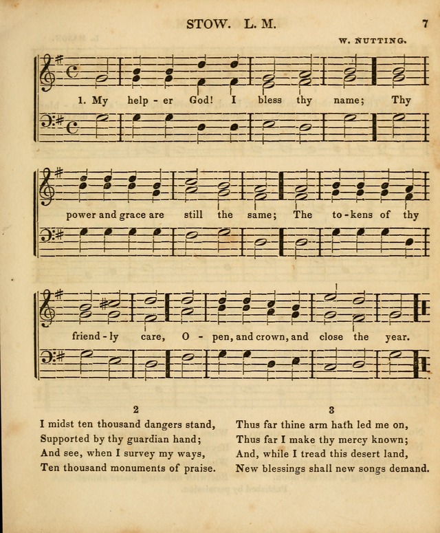 The Sunday School Singing Book: being a collection of hymns with appropriate music, designed as a guide and assistant to the devotional exercises of Sabbath schools and families...(3rd ed.) page 7