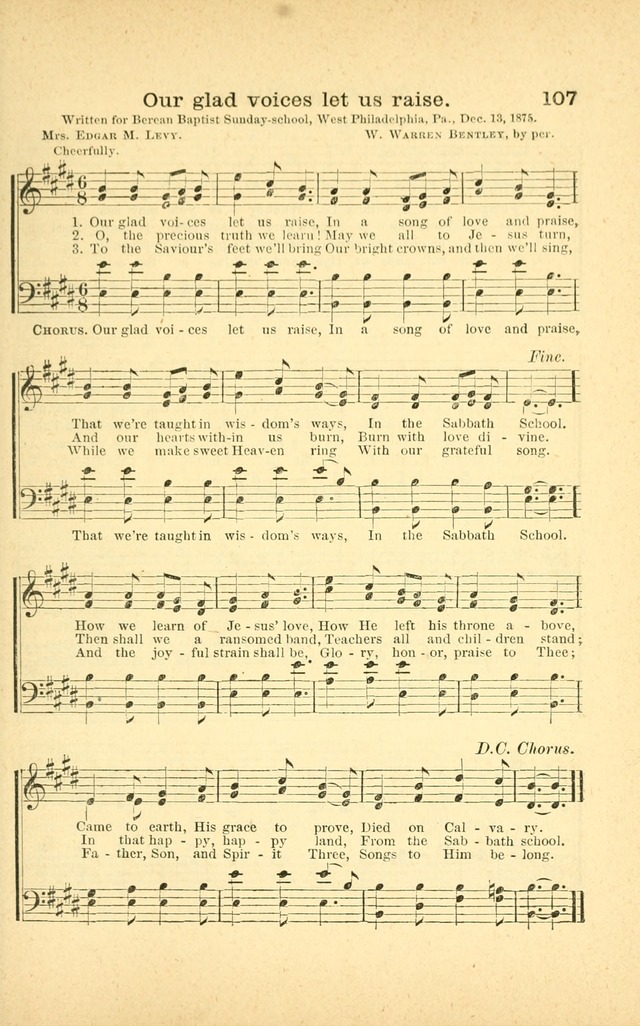 Songs for Sunday Schools and Gospel Meetings page 107