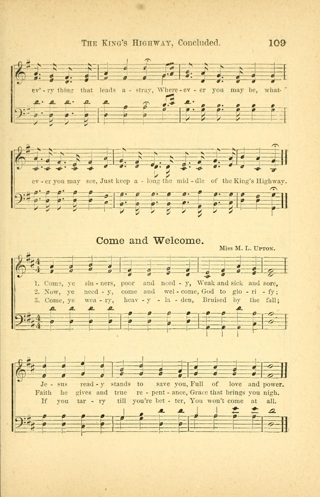 Songs for Sunday Schools and Gospel Meetings page 109