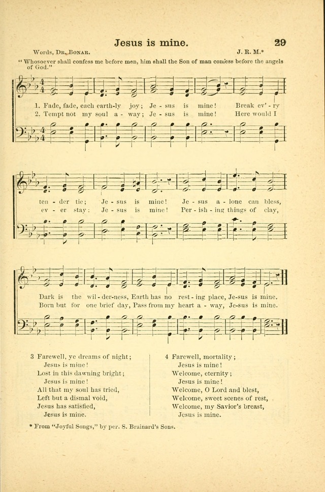 Songs for Sunday Schools and Gospel Meetings page 29