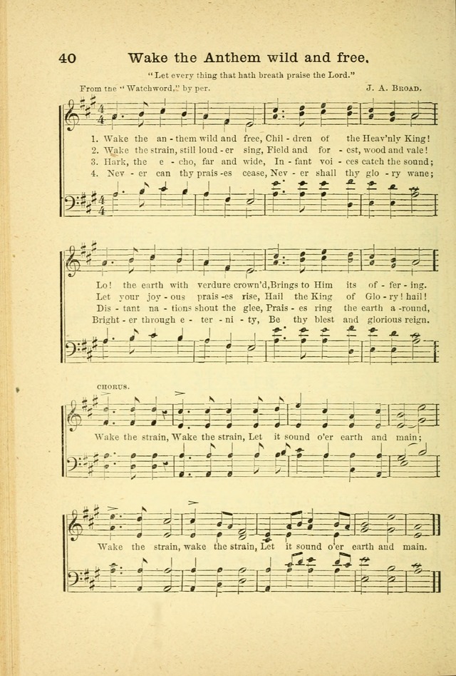 Songs for Sunday Schools and Gospel Meetings page 40