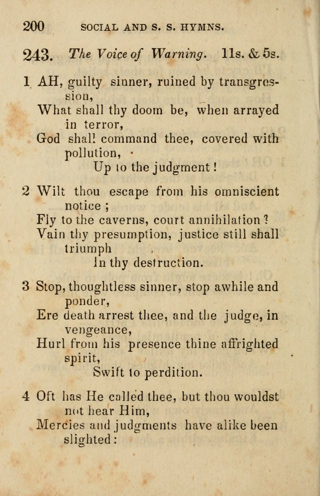 The Social and Sabbath School Hymn-Book. (5th ed.) page 203