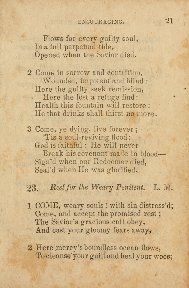 The Social and Sabbath School Hymn-Book. (5th ed.) page 22