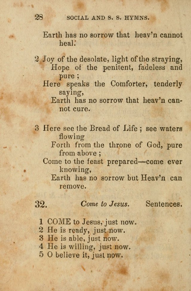The Social and Sabbath School Hymn-Book. (5th ed.) page 29