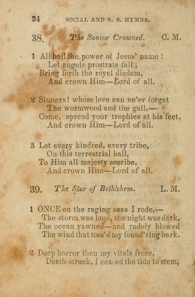 The Social and Sabbath School Hymn-Book. (5th ed.) page 35