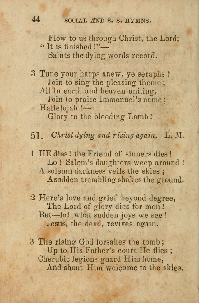 The Social and Sabbath School Hymn-Book. (5th ed.) page 45