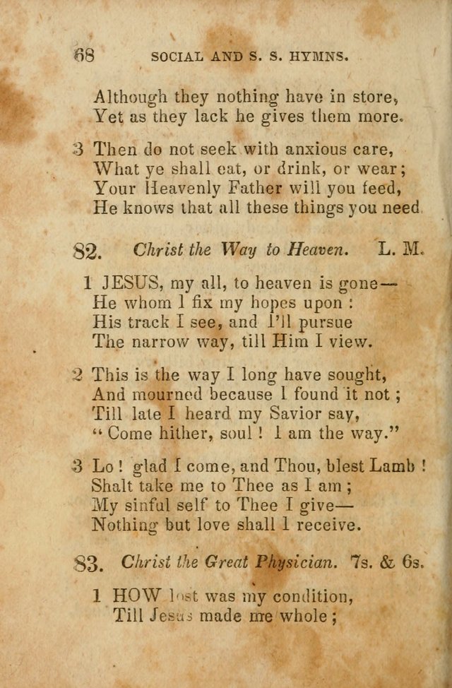 The Social and Sabbath School Hymn-Book. (5th ed.) page 69