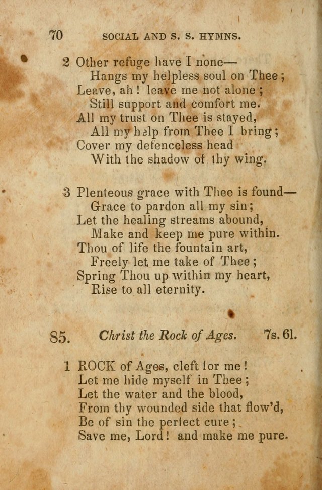 The Social and Sabbath School Hymn-Book. (5th ed.) page 71