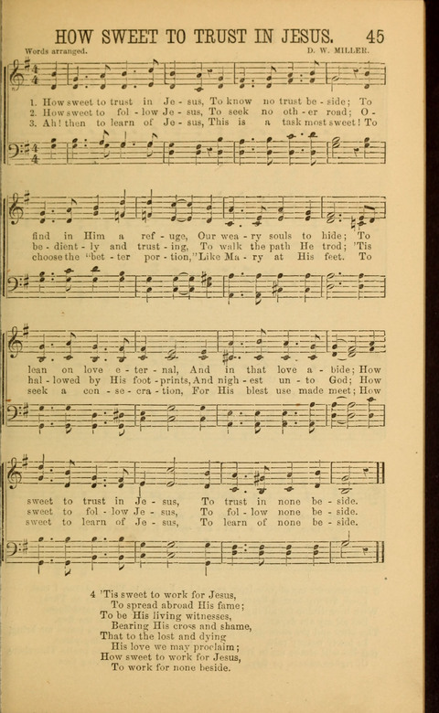 Sabbath Songs and Spiritual Hymns page 45
