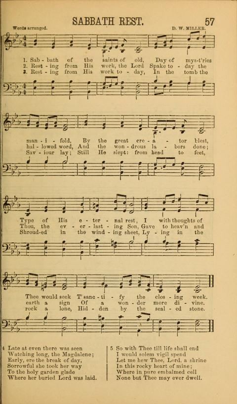 Sabbath Songs and Spiritual Hymns page 57