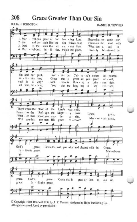 Soul-stirring Songs and Hymns (Rev. ed.) page 210