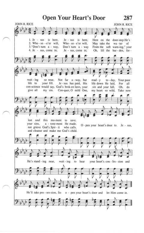 Soul-stirring Songs and Hymns (Rev. ed.) page 291
