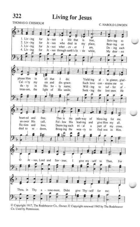 Soul-stirring Songs and Hymns (Rev. ed.) page 322