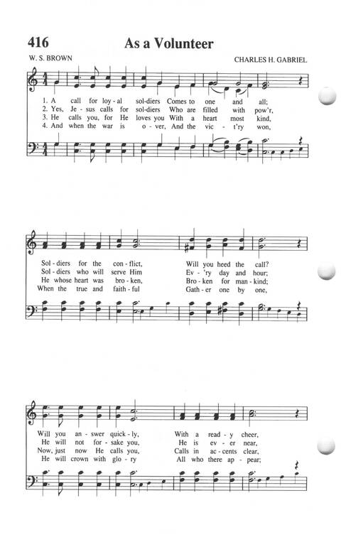 Soul-stirring Songs and Hymns (Rev. ed.) page 422