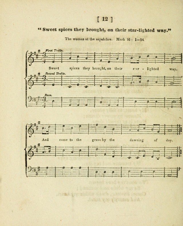 Sabbath School Songs: or hymns and music suitable for Sabbath schools page 12