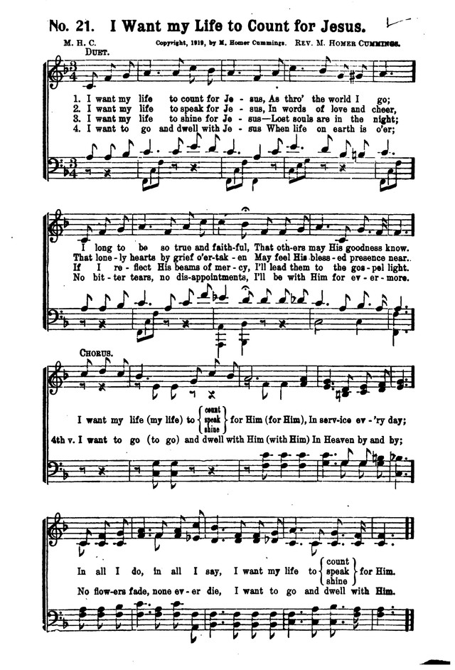 Songs of Salvation and Service. Revised page 21
