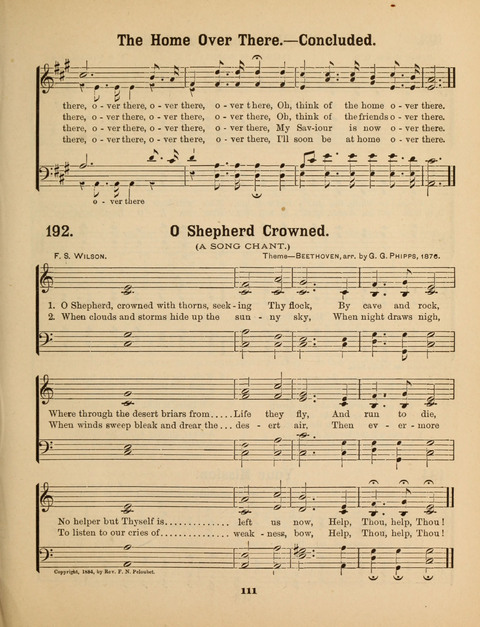 Select Songs for the Sunday School page 109