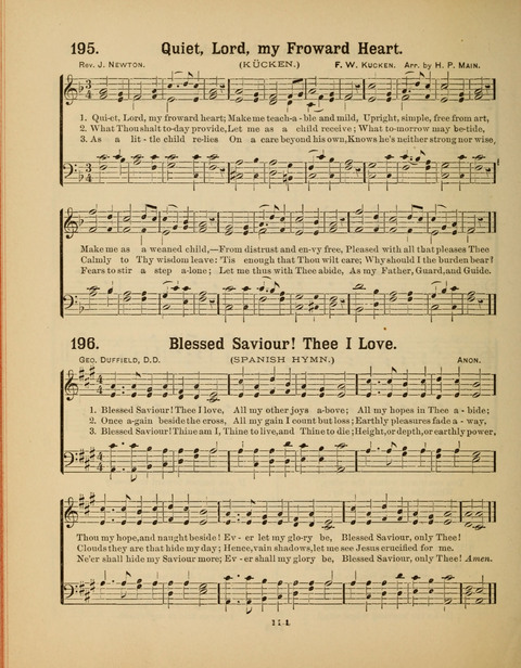 Select Songs for the Sunday School page 112