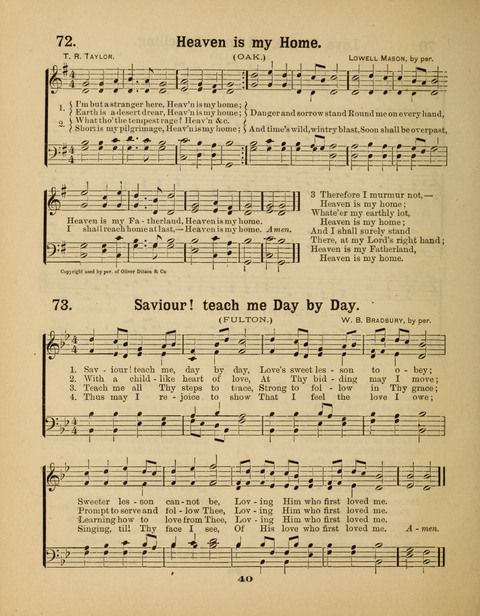 Select Songs for the Sunday School page 40