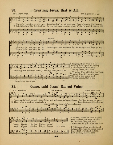 Select Songs for the Sunday School page 44