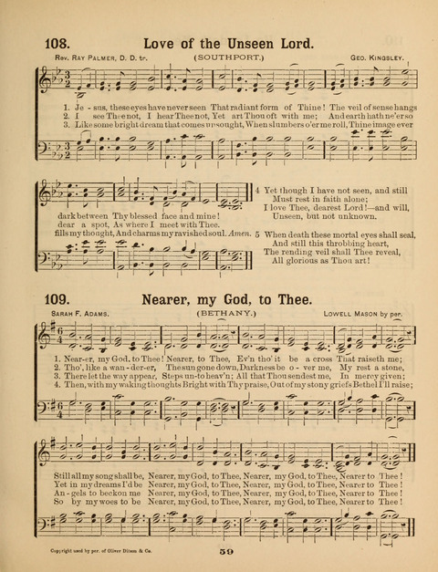 Select Songs for the Sunday School page 59