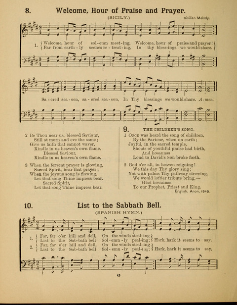 Select Songs for the Sunday School page 6