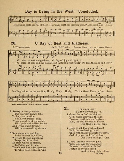 Select Songs for the Singing Service: in the Prayer Meeting and Sunday School page 11