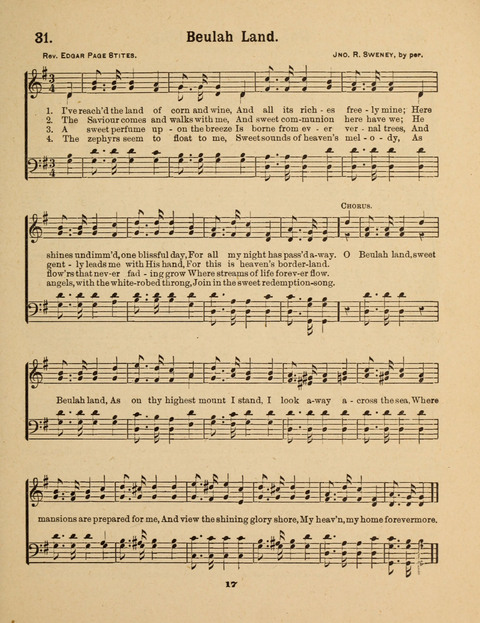 Select Songs for the Singing Service: in the Prayer Meeting and Sunday School page 17