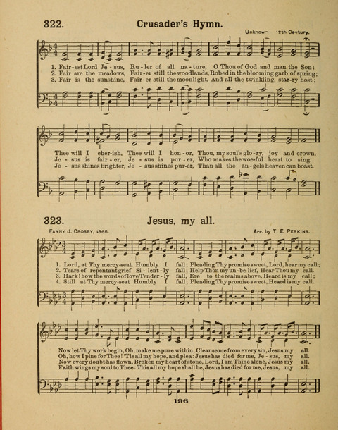 Select Songs for the Singing Service: in the Prayer Meeting and Sunday School page 196