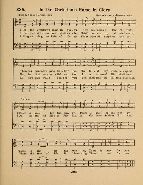 Select Songs for the Singing Service: in the Prayer Meeting and Sunday School page 205