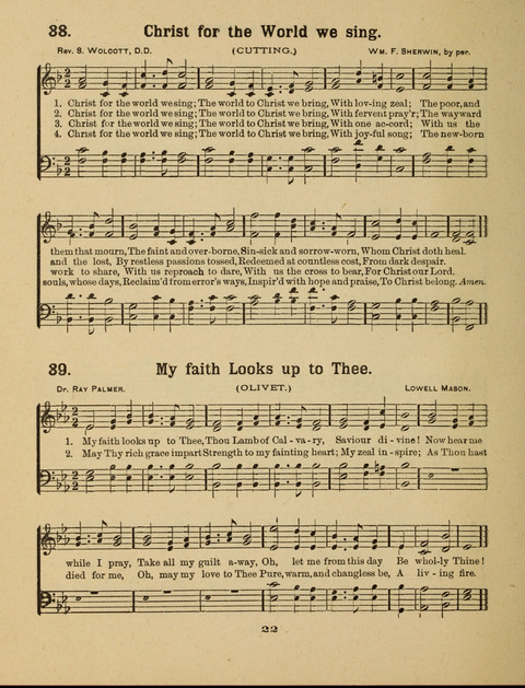 Select Songs for the Singing Service: in the Prayer Meeting and Sunday School page 22