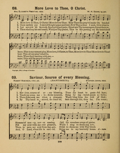 Select Songs for the Singing Service: in the Prayer Meeting and Sunday School page 38