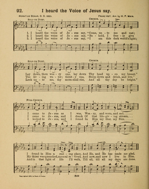 Select Songs for the Singing Service: in the Prayer Meeting and Sunday School page 50